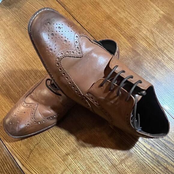 Florsheim Castellano Wingtip Men’s Shoes Leather Size 10.5D Pre-Owned - Picture 3 of 10